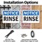 Signmission Rinse, 14 in W x Rectangle, Plastic OS-2PACK-NS-P-1014-L-18109 - alternate 2